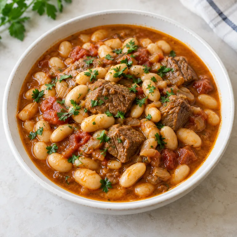 White beans with meat