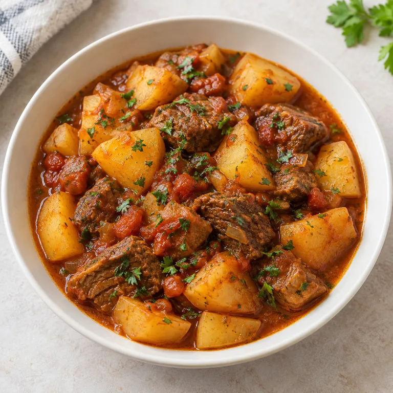 Potato and meat stew