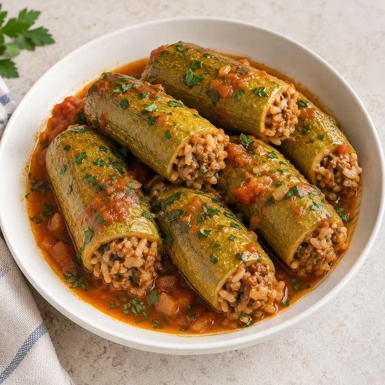 Stuffed zucchini