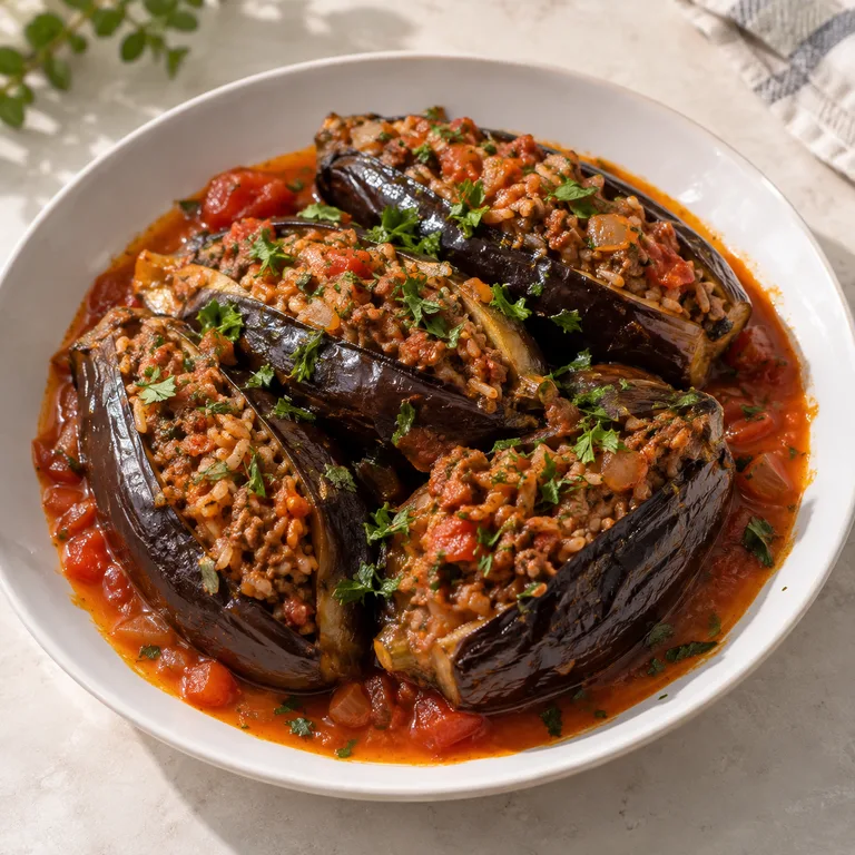 Stuffed eggplant