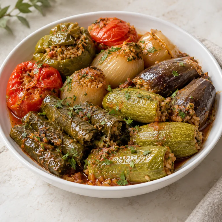 Mixed stuffed vegetables