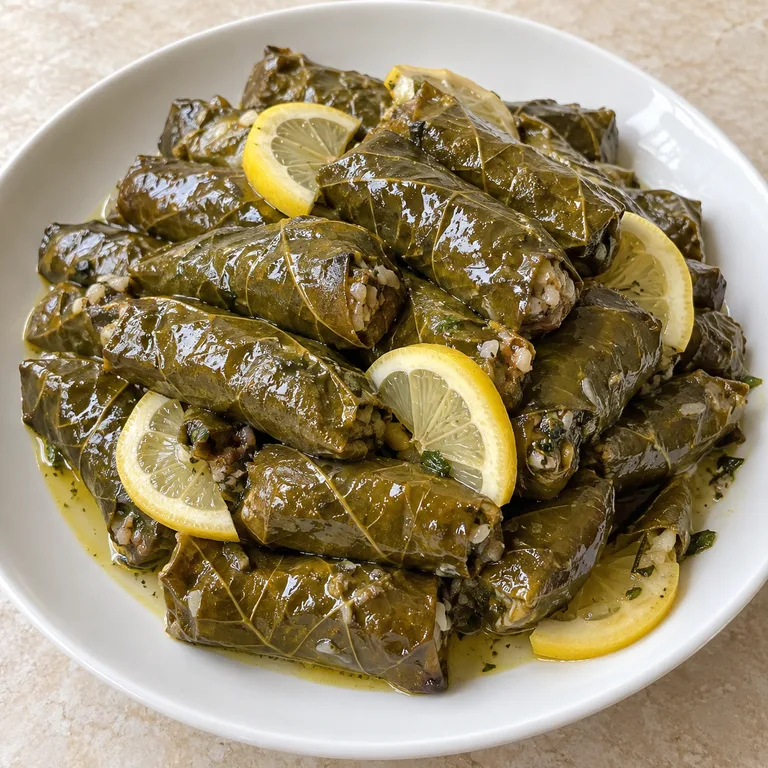 Vegetarian grape leaves
