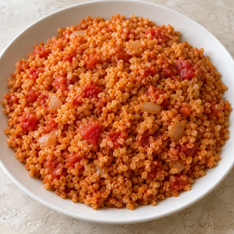 Bulgur with tomatoes