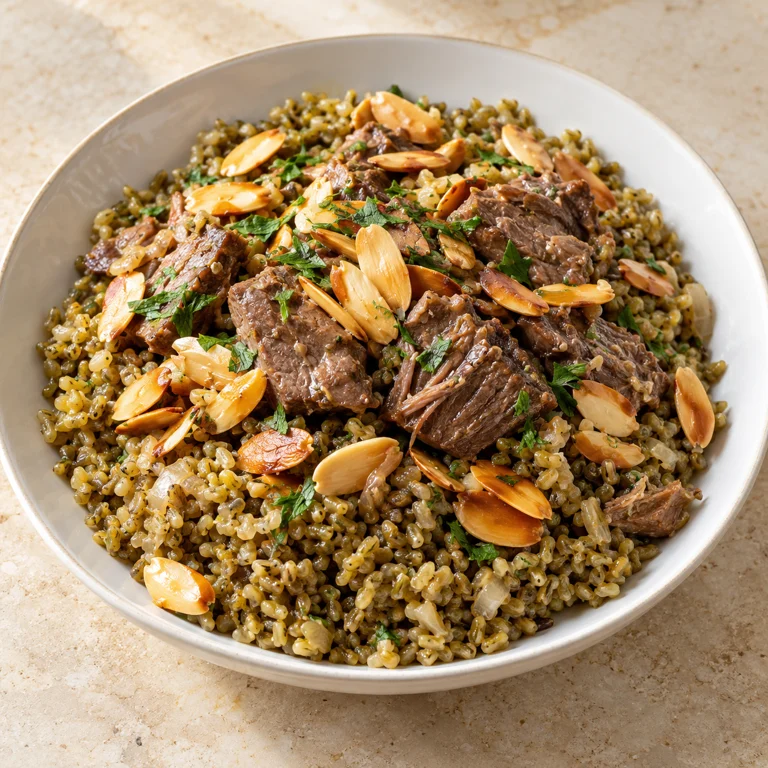 Beef freekeh