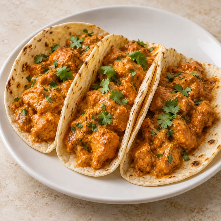 Butter chicken tacos