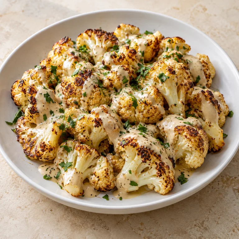Cauliflower with tahini