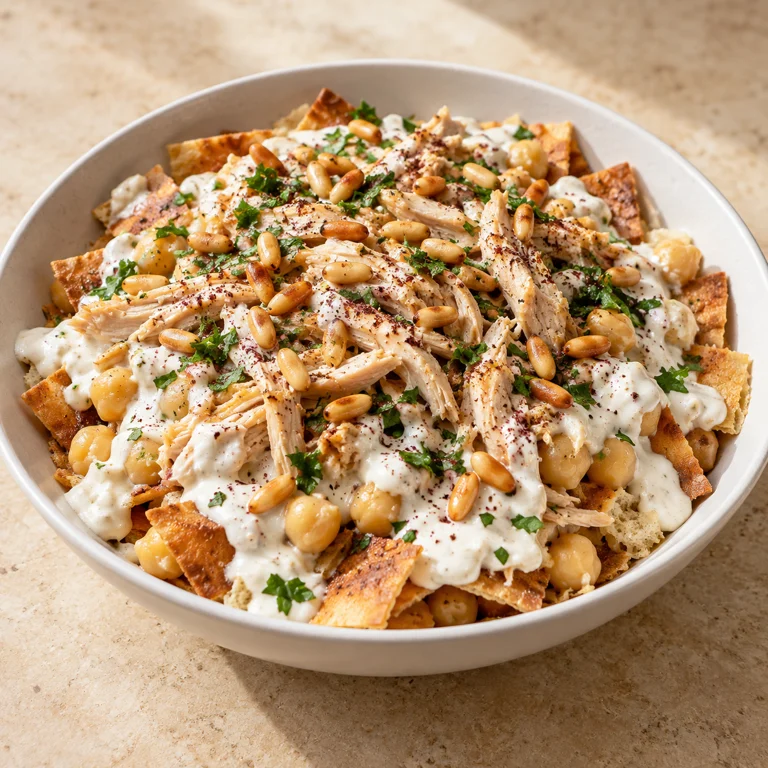 Chicken fatteh