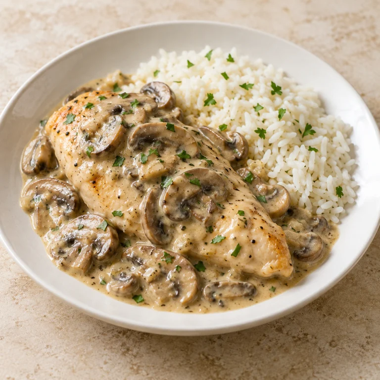 Creamy mushroom chicken