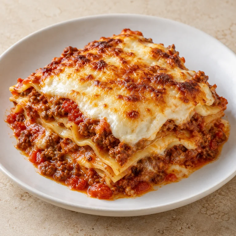Beef lasagna