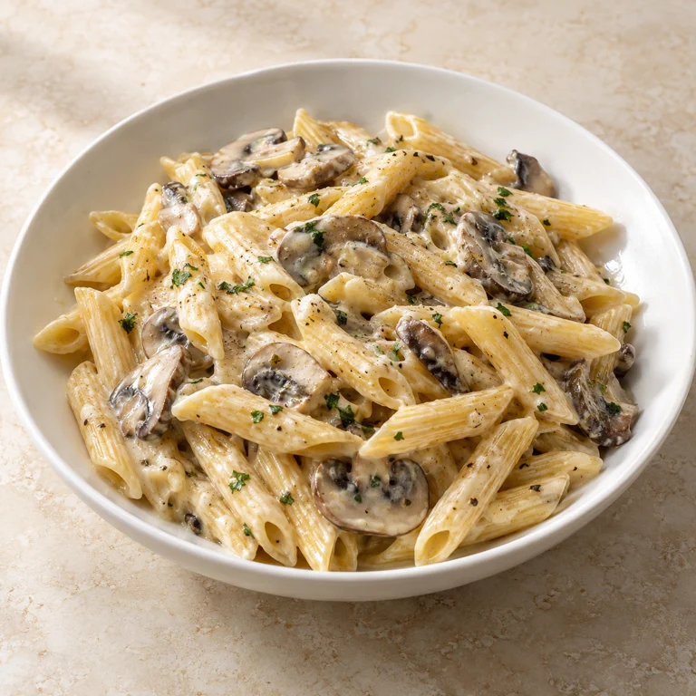 Creamy mushroom pasta