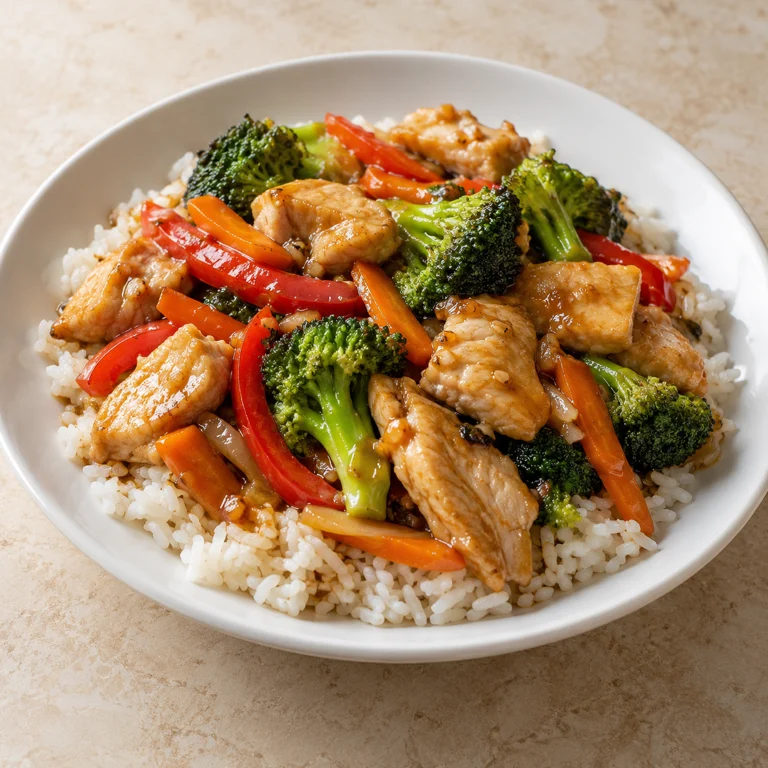Soy chicken with vegetables