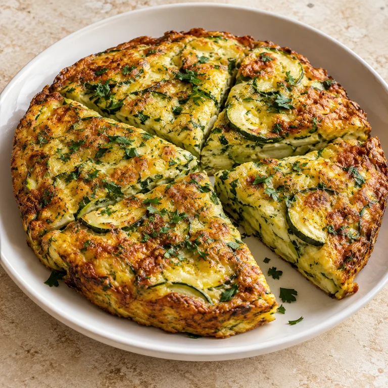 Baked zucchini omelette